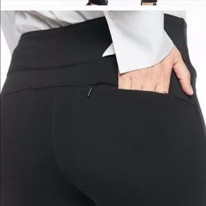 Athleta Metro Tux Velvet Stripe Legging